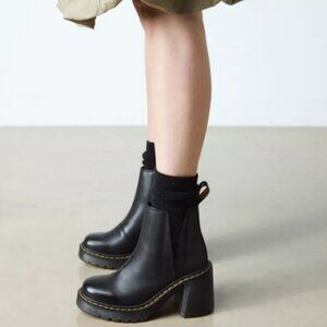 Dr Martens Spence Leather Flared Heel Chelsea Boots Size 11